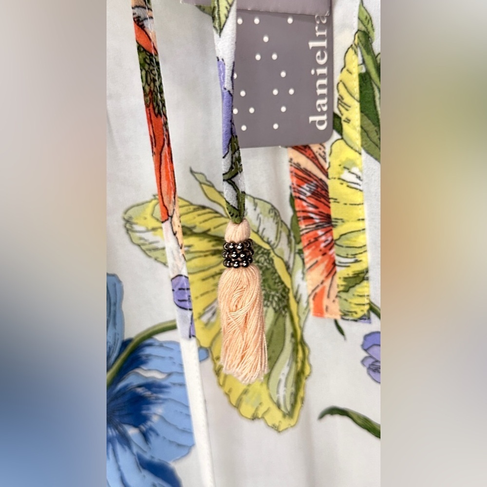 Daniel Rainn Sheer Floral Blouse, Size Small - Picture 3 of 5